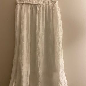 White long skirt